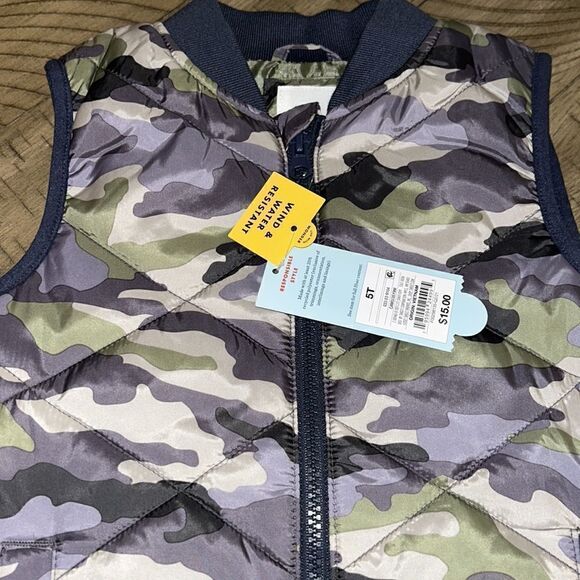 NWT Camo Kid 👦 👧 Water 💦 & Wind 💨 Resistant front pocket east zip up ⬆️ warm - Picture 6 of 17